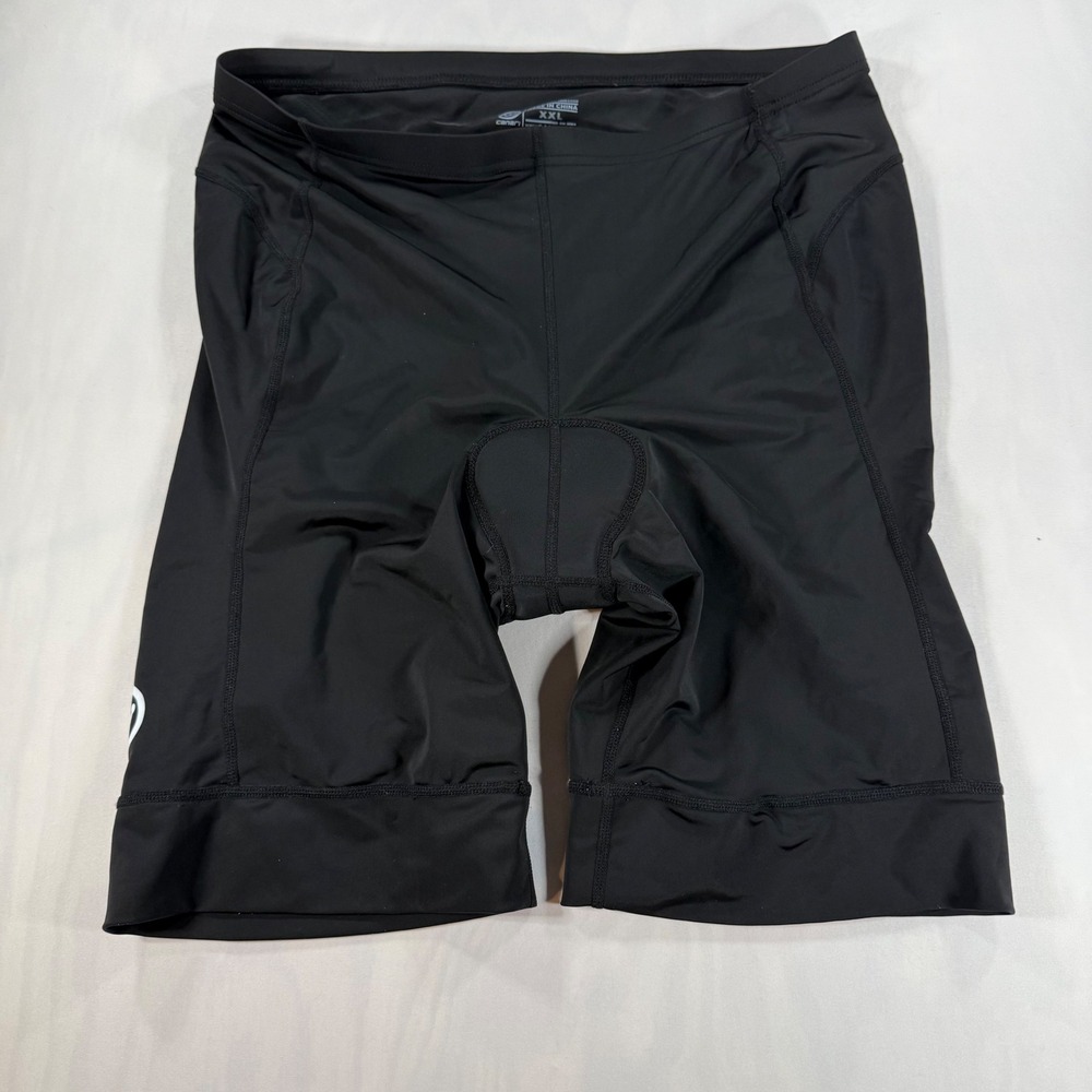 Canari Cycling Shorts Mens XXL Black Padded Chamois Compression Biking Gear
